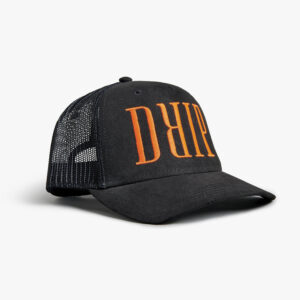 ornage-on-black-snapback