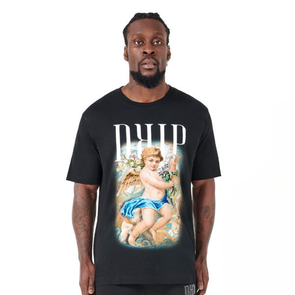 black-losefit-cherub-tshirt