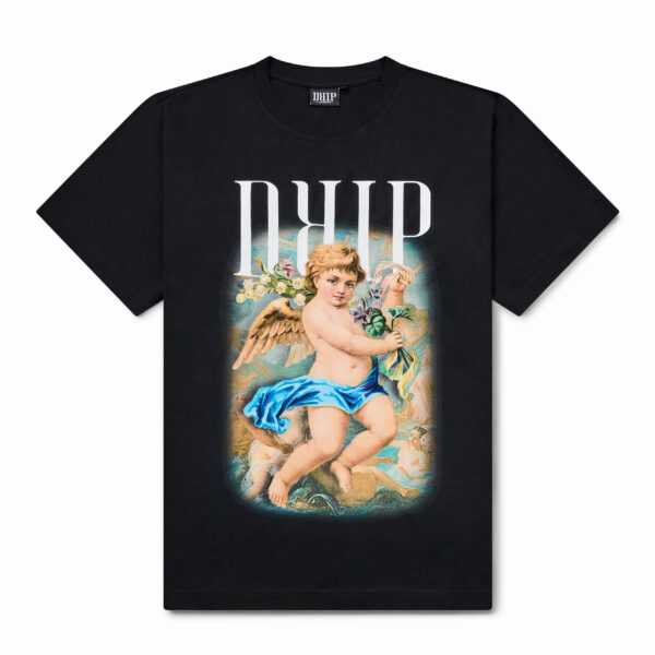 black-losefit-cherub-tshirt