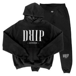 DRIP LDN black Tracksuit Set