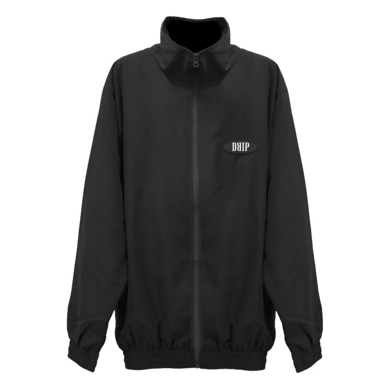 Black Storm-Breaker Tracksuit Top Front