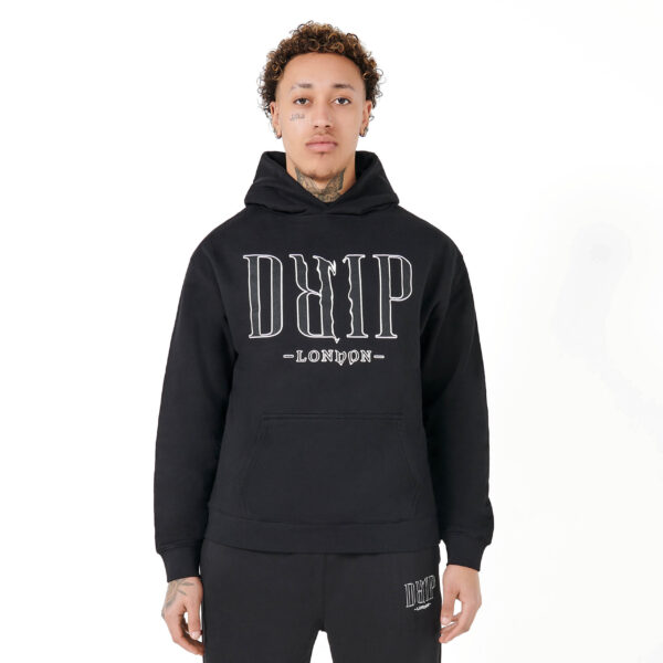 Black Marl Tracksuit Jogger Set