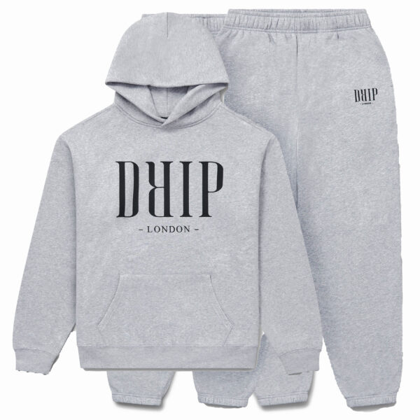 Grey Marl Tracksuit Jogger Set
